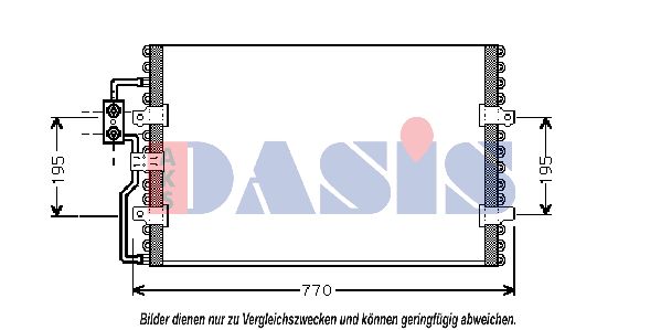 AKS DASIS Конденсатор, кондиционер 062030N